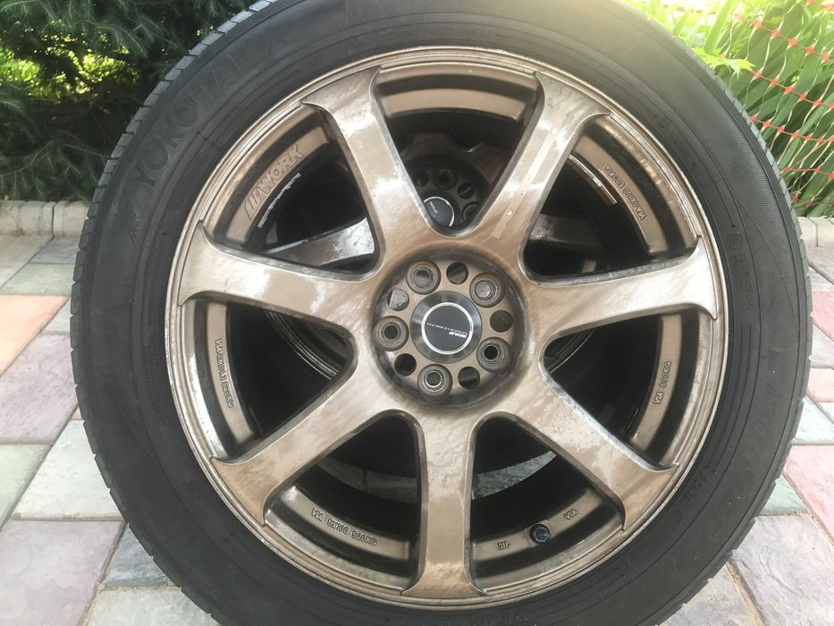 Диски Work и летние шины YOKOHAMA 215/55R17