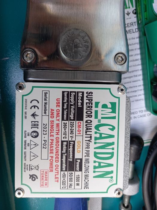 Утюг для пластиковых труб Турецкий Candan