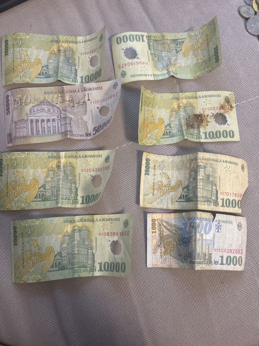 Bancnote vechi românești – lot lei vechi (pentru colecționari / decor)