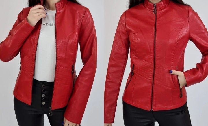 Куртка новая пресованная кожа