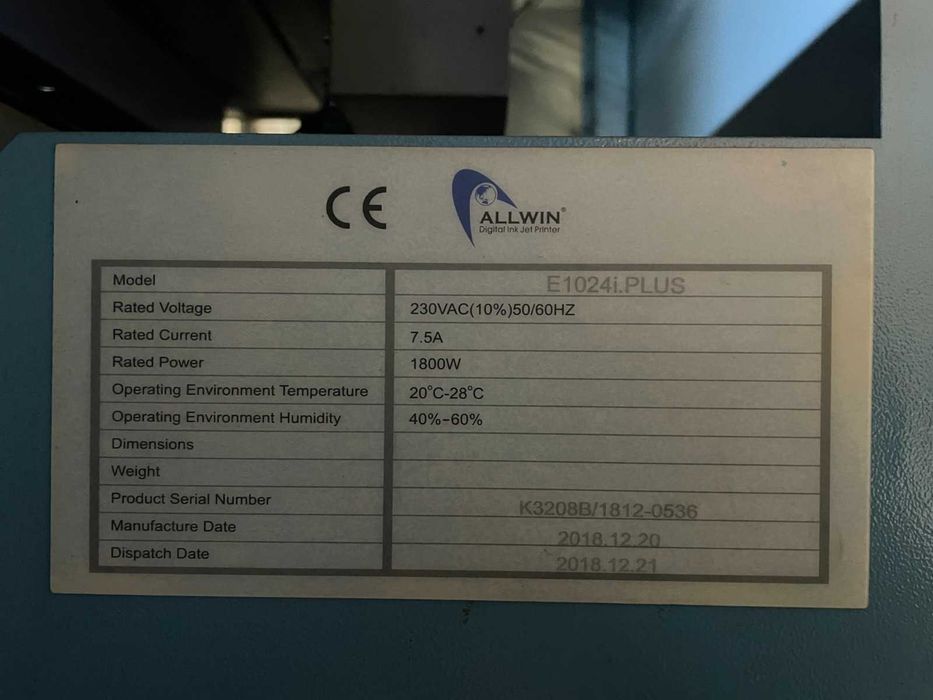 Vând imprimantă industrială format mare Allwin