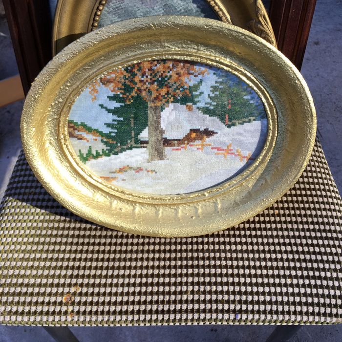 Четири броя вилерови гоблени в красиви остъклени рамки