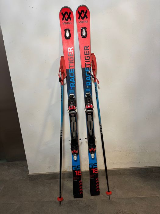 Ски с автомати Völkl Racetiger + щеки
