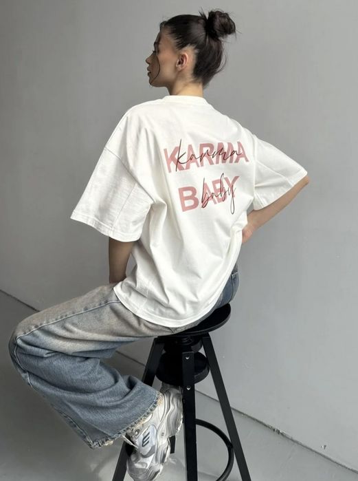 Нови тениск KARMA  розова,бяла,черна