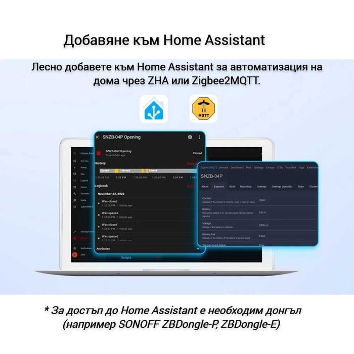 SONOFF SNZB-04P – Zigbee Сензор за врати и прозорци