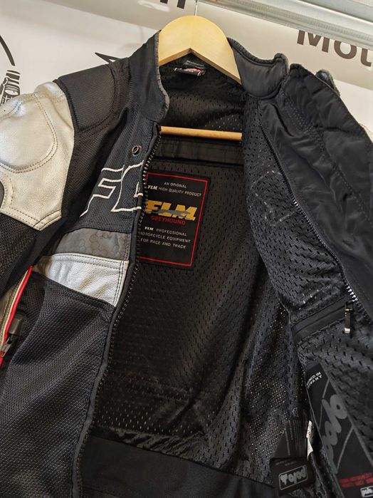 Costum moto piele/textil FLM marime 50/25