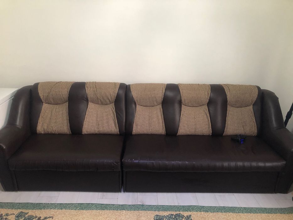 Canapea dubla extensibila cu pat si spatiu depozitare