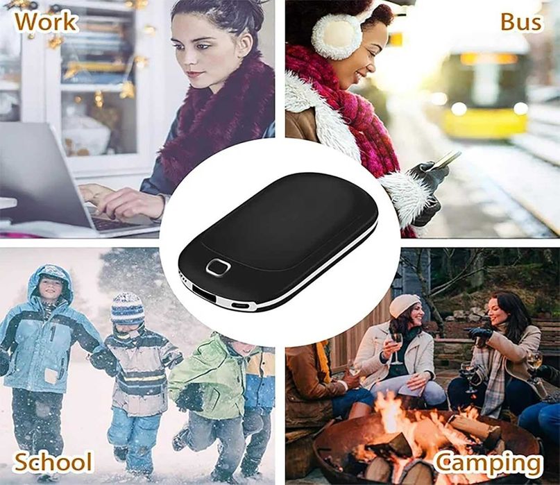 Incalzitor de mâini reincarcabil si baterie externa,RAYROW,sigilat