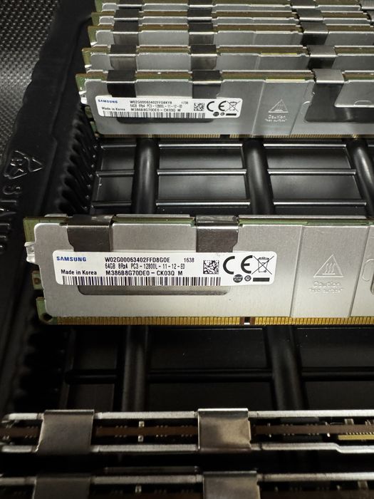 RAM server 64GB DDR3 ECC LRDIMM Samsung PC3-12800L 1600MHz
