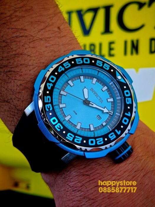 INVICTA Chrononaut Blue 52 mm, Инвикта нов ръчен часовник