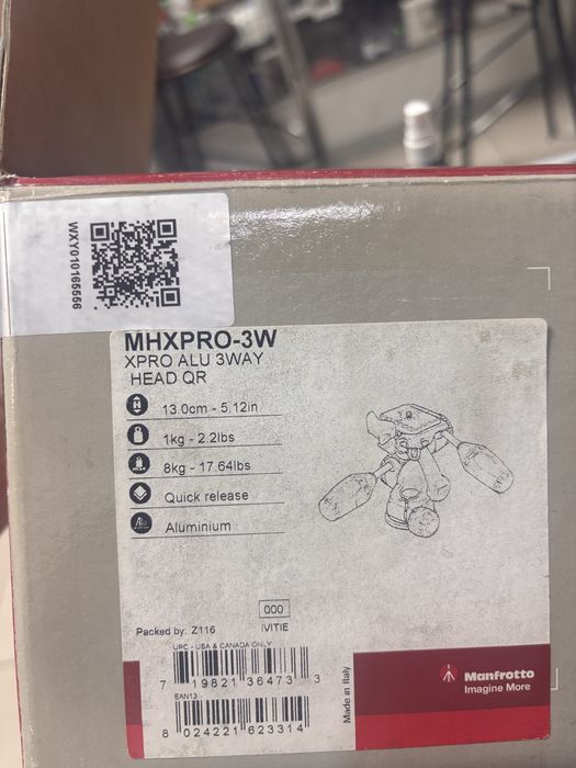 Голова для штатива Manfrotto MHXPRO-3W
