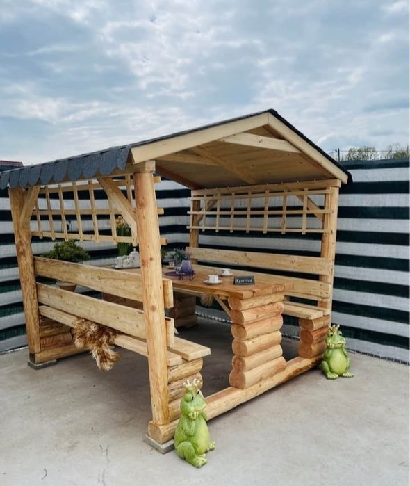 Foișor lemn masiv rustic