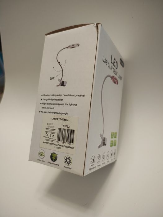 Lampa led pentru birou cu două modalități iluminare caldă/rece