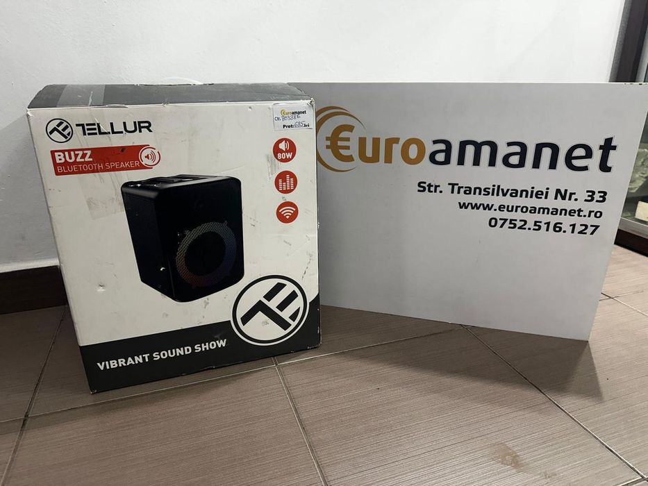 Boxa portabila Tellur Buzz, 80W, Bt -T-