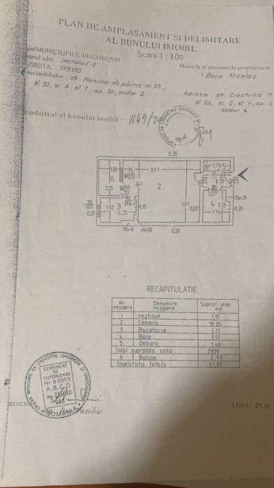 Garsoniera renovata, mobilata si utilata