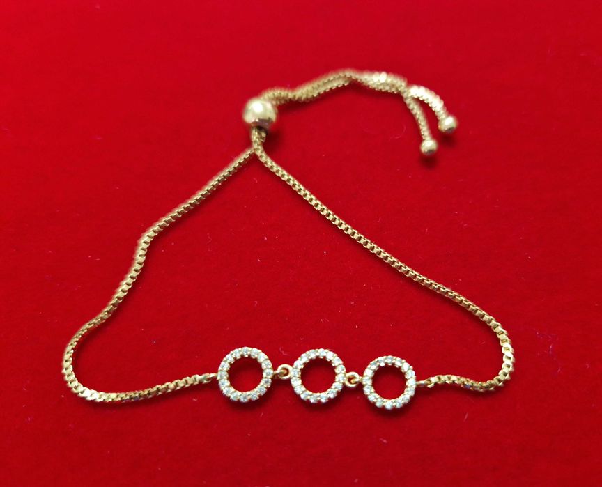 GB11, bratara placata aur 14k,model reglabil, deosebita,zirconii