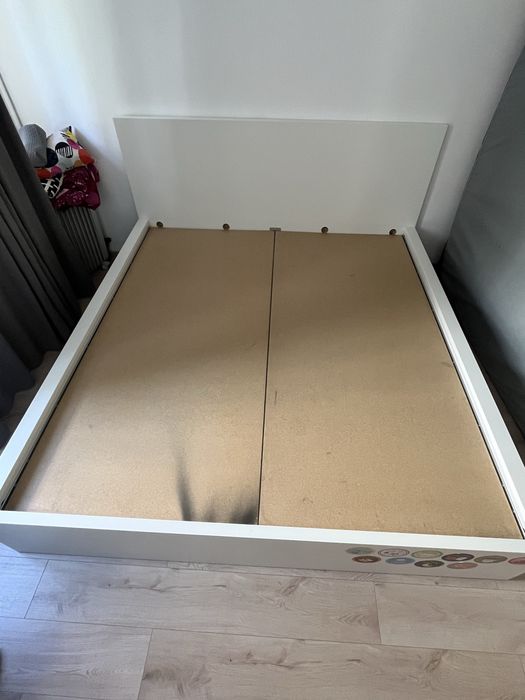 Pat MALM 180x200 + somiere intregi pal + 2 sertare