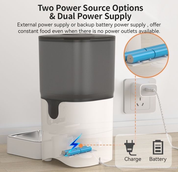 WiFi Автоматична хранилка за кучета и котки дозатор храна-PAPIFEED