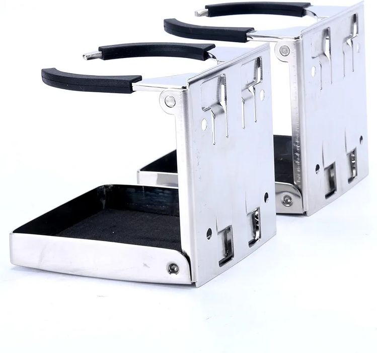 Регулируема сгъваема стойка за чаши BOOMSTART, неръждаема стомана, 2бр