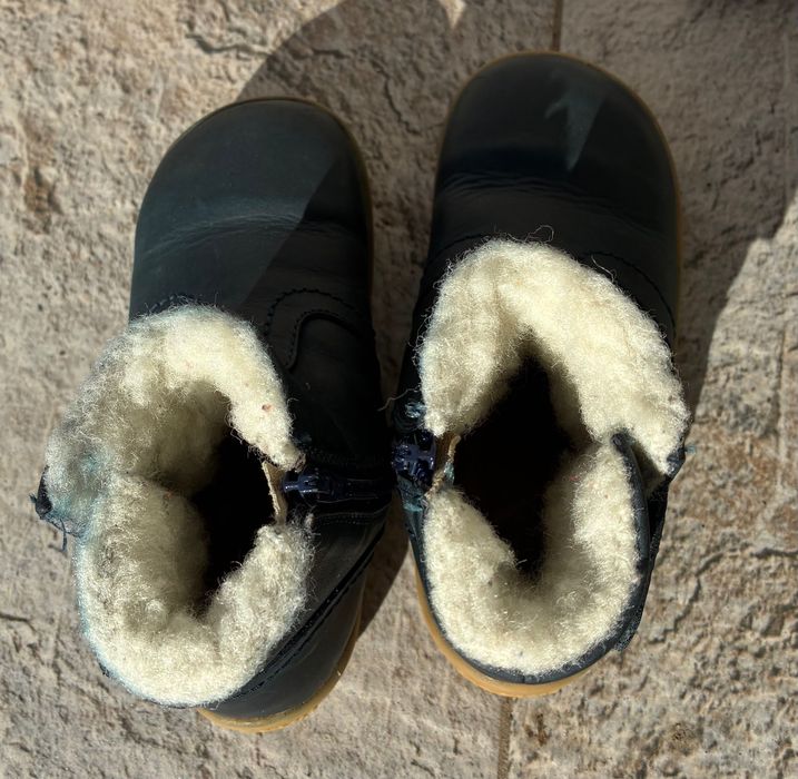 Топли зимни ботушки Bobux I-walk ест. кожа вълна за тесен нормален 23