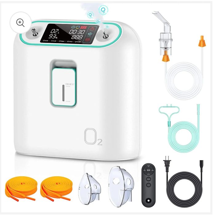 Concentrator oxigen 1-9L, nebulizator, aerosol, purificare aer, 6kg