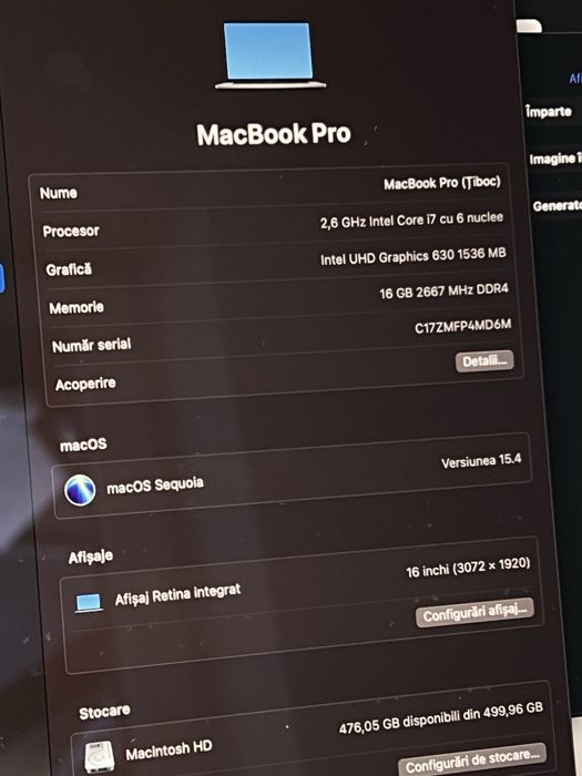 Apple Macbook Pro 2019~16inch~touchbar~