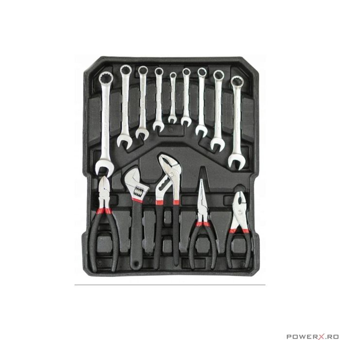 Troller (set) trusa de scule, chei cu 419 de piese Silver