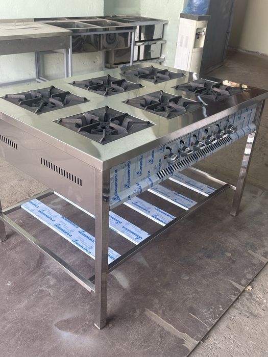 Газ плита из нержавейки поднимаем заказ