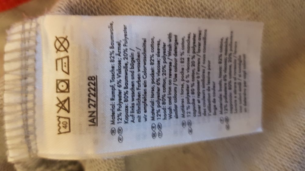 Bluza hanorac Euro 2016 marimea S bumbac