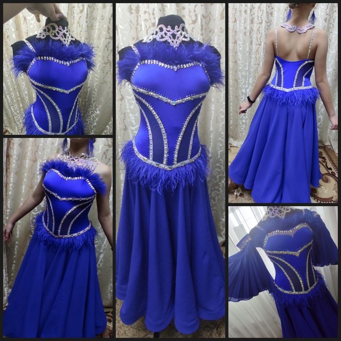 Платье стандарт юниоры-2 для бальных танцев