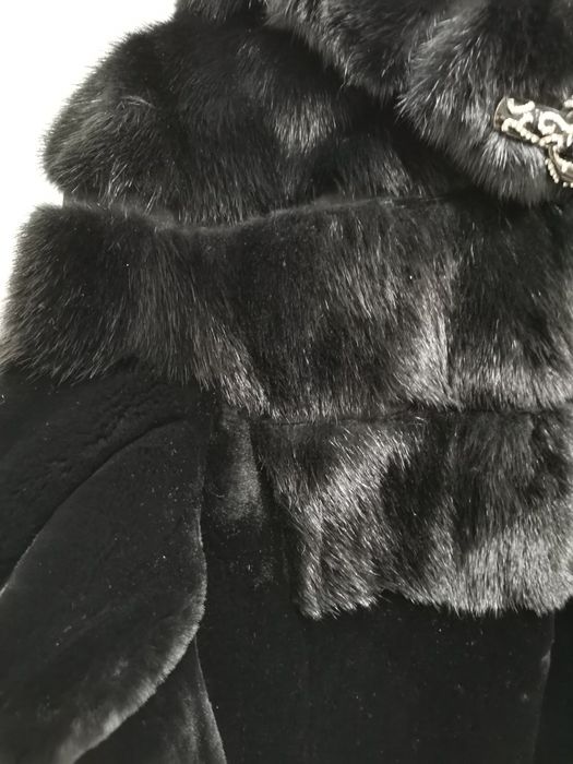 Шуба зимняя норка-мутон