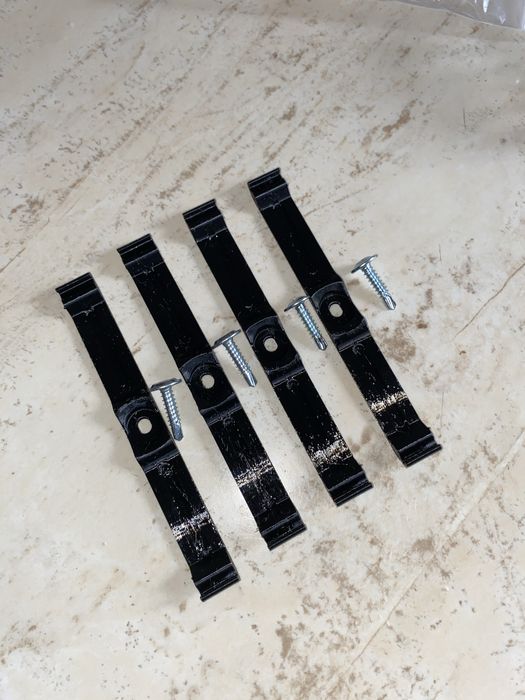 set suporti numar inmatriculare slim 3D
