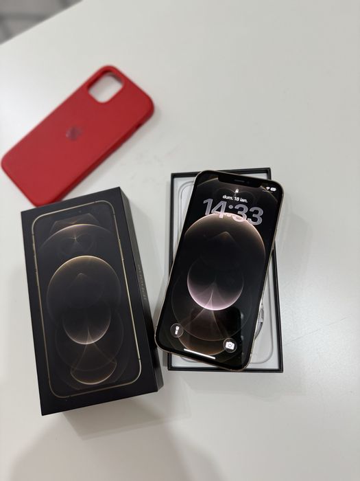 Vând iphone 12 pro gold, 256GB, perfect functional