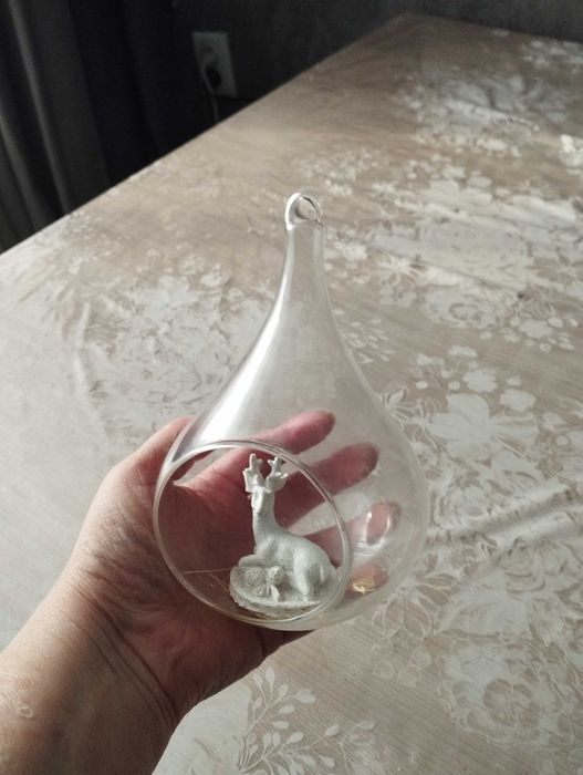 Стеклянный сосуд - капля (флорариум)