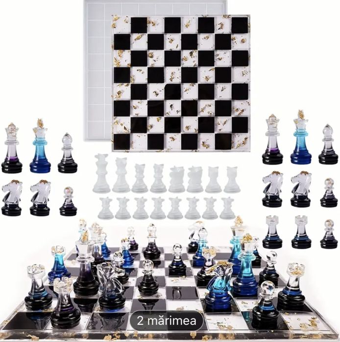 Matrite rasina epoxidica - tabla de sah