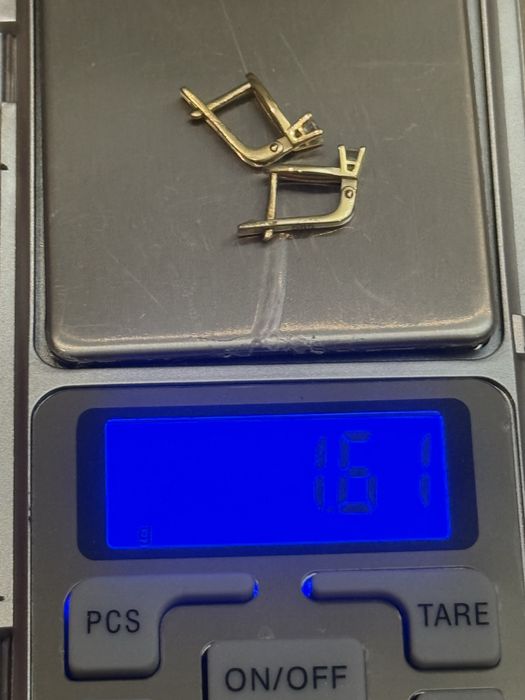 Детские золотые серьги 585 пробы