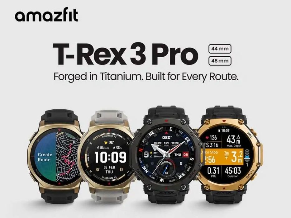 Новый Amazfit T Rex 3 Pro 44mm 48mm New 2026 • Часы •