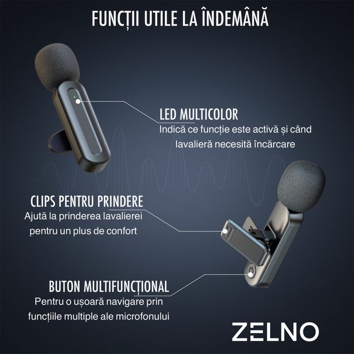 Set 2x microfon lavaliera 3 in 1