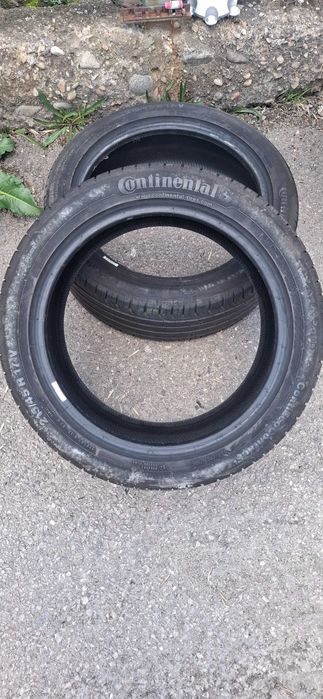 2бр. 215/45/17 Continental 6.8mm грайфер, дот 19г. Предлагаме монтаж--