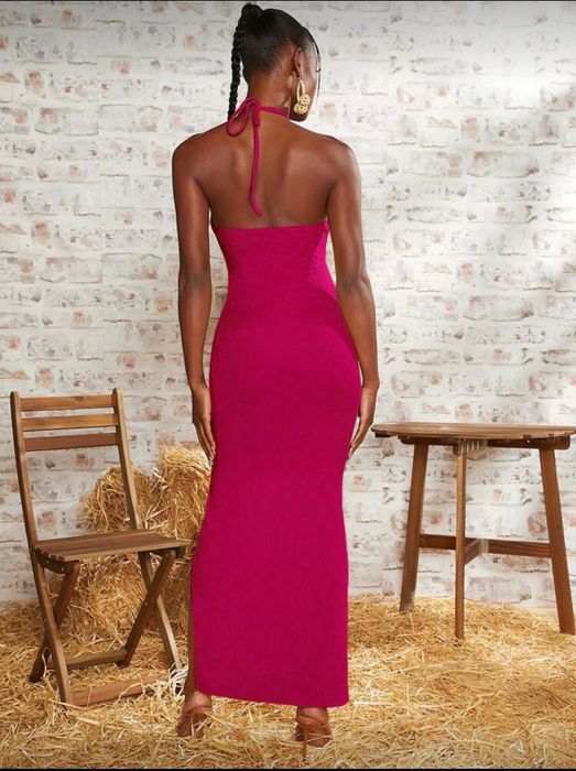 Лятна рокля SHEIN в цвят FUCHSIA