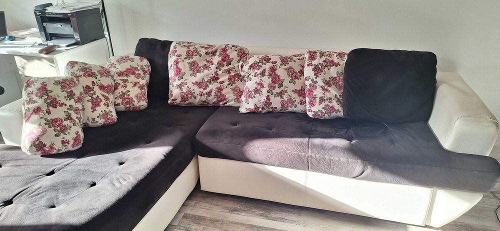 Ъглов диван Нани с функция сън и ракла