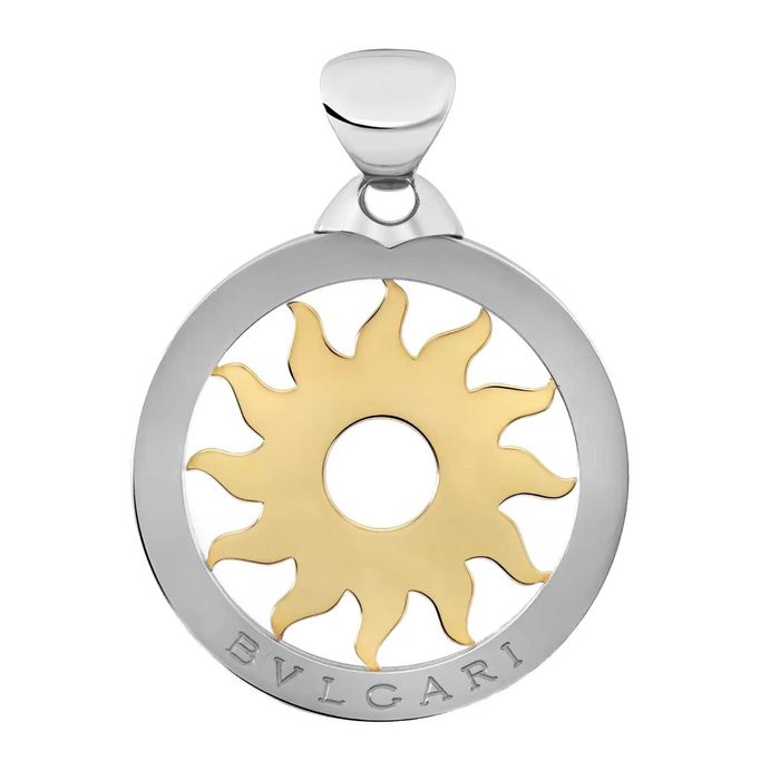 Оригинальный кулон - Bvlgari Tondo Sun - Сталь /Золото 750 проба (18к)