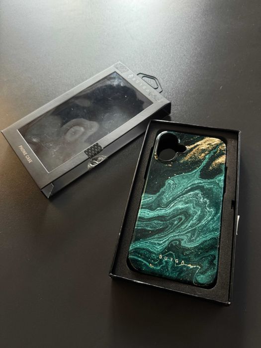 Husa iPhone 16 Plus Burga Dual Layer Emerald Pool Noua  ( la cutie )