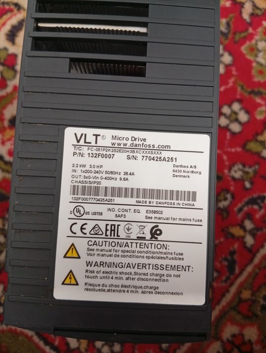 Частотный преобразователь 2,2 квт