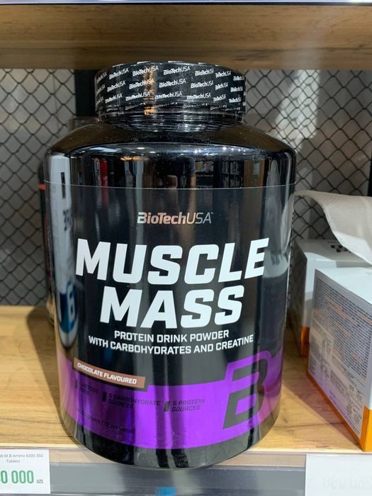 BioTechUSA Muscle Mass 4000 г | Гейнер для набора мышечной массы