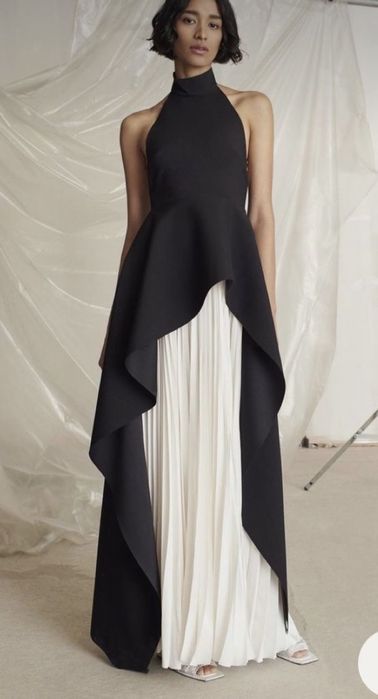 Платья черно белый