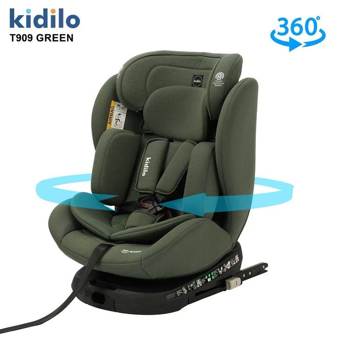 Современное Детское автокресло Isofix.С 0 до 12 лет. Поворачивается360