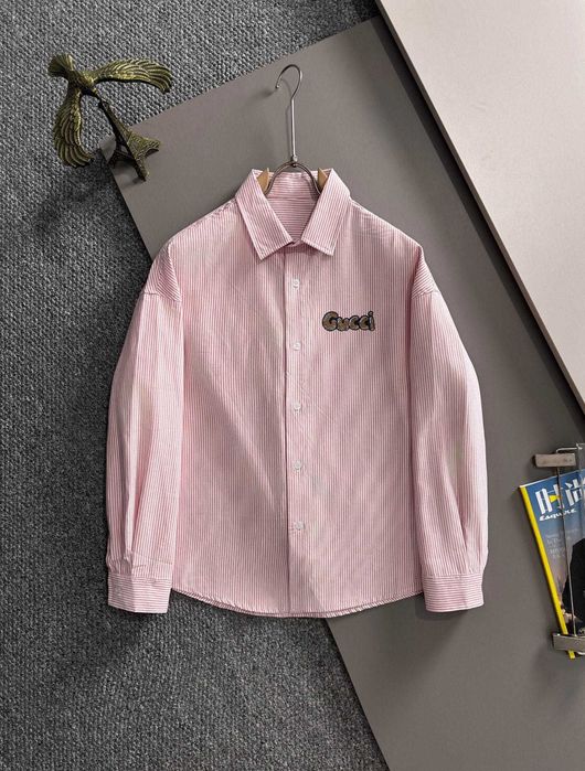 Gucci Striped Shirt, cămașă versatilă cu mână lungă