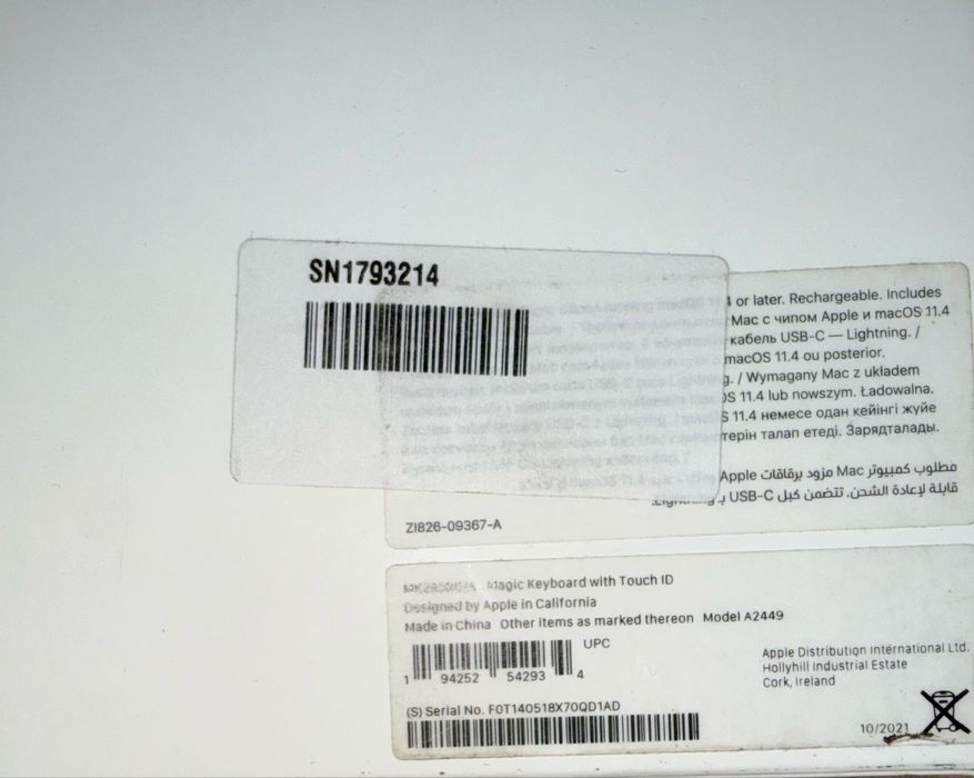 Apple Magic Keyboard Wireless Touch ID