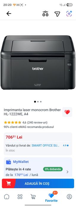 Imprimanta brother monocrom